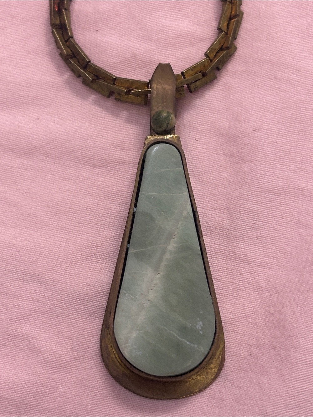 Amazonite Teardrop Pendant Necklace - Women Jewelry